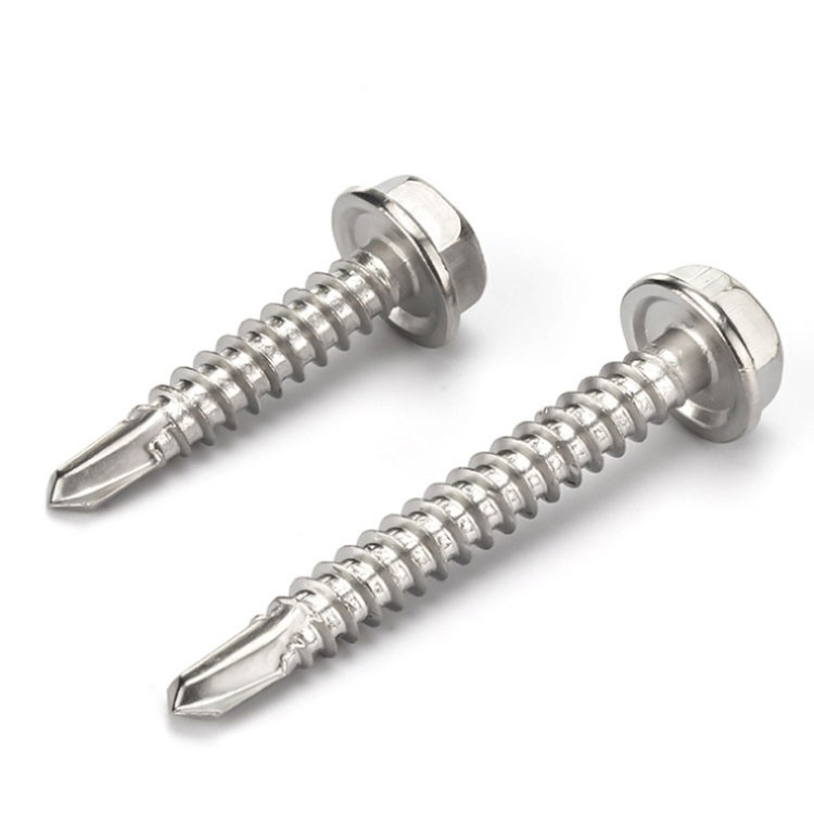 DIN7504K hex skive selvboringsskrue